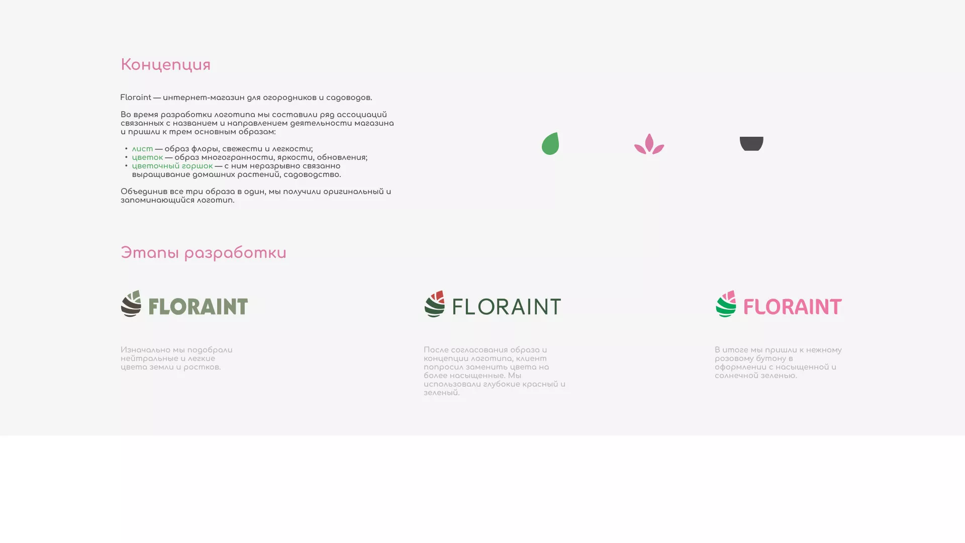 Создание логотипа и интернет-магазина «FLORAINT» в Бежецке